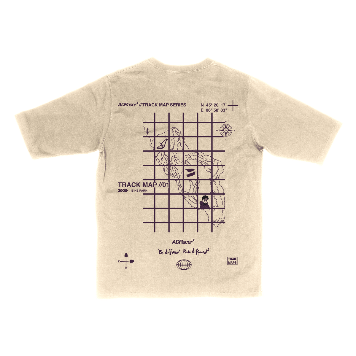 T-SHIRT TRACK MAP SERIES ADRACER